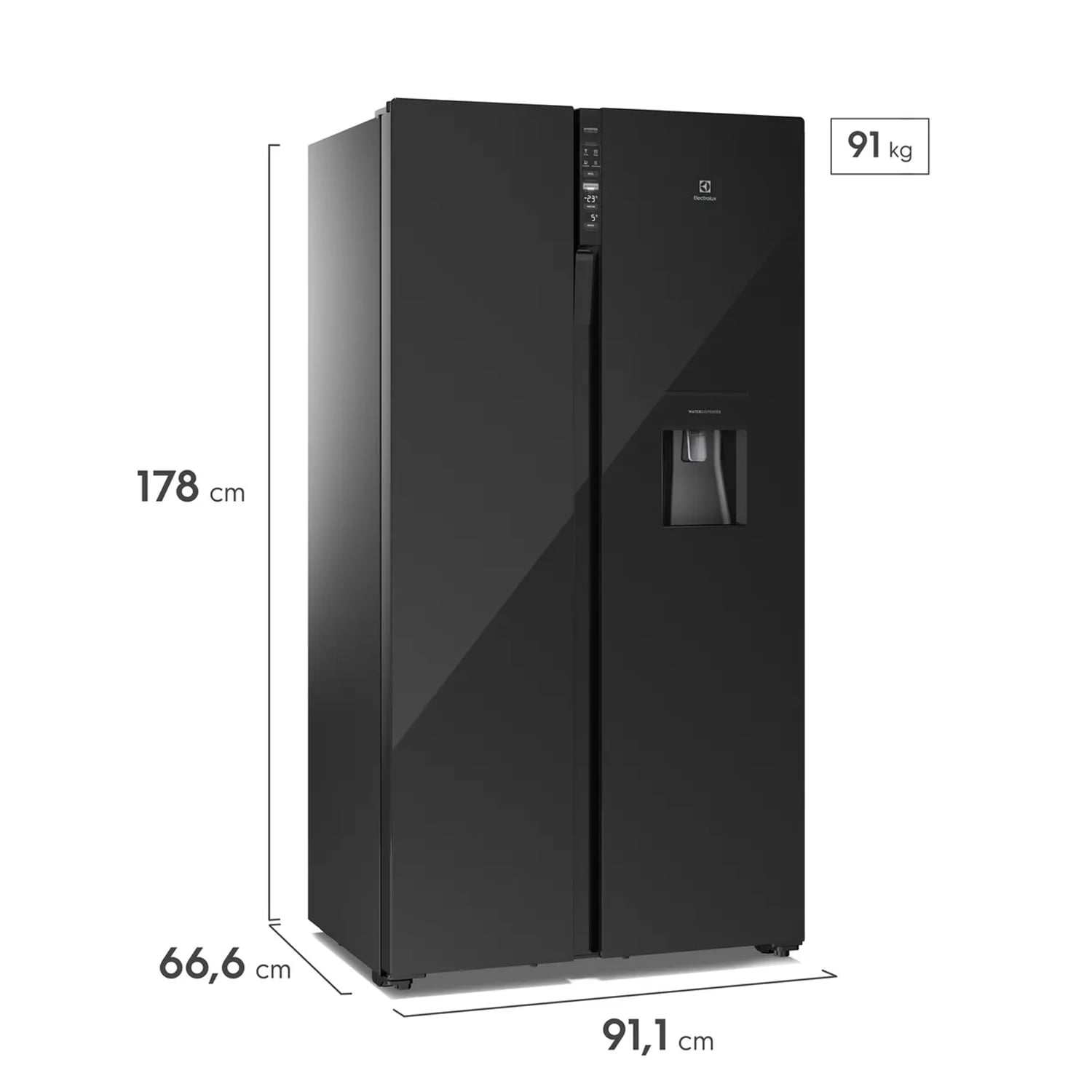 REFRIGERADOR NO FROST SIDE BY SIDE INVERTER 522 LITROS BLACK ERSB54N2WXB - 4