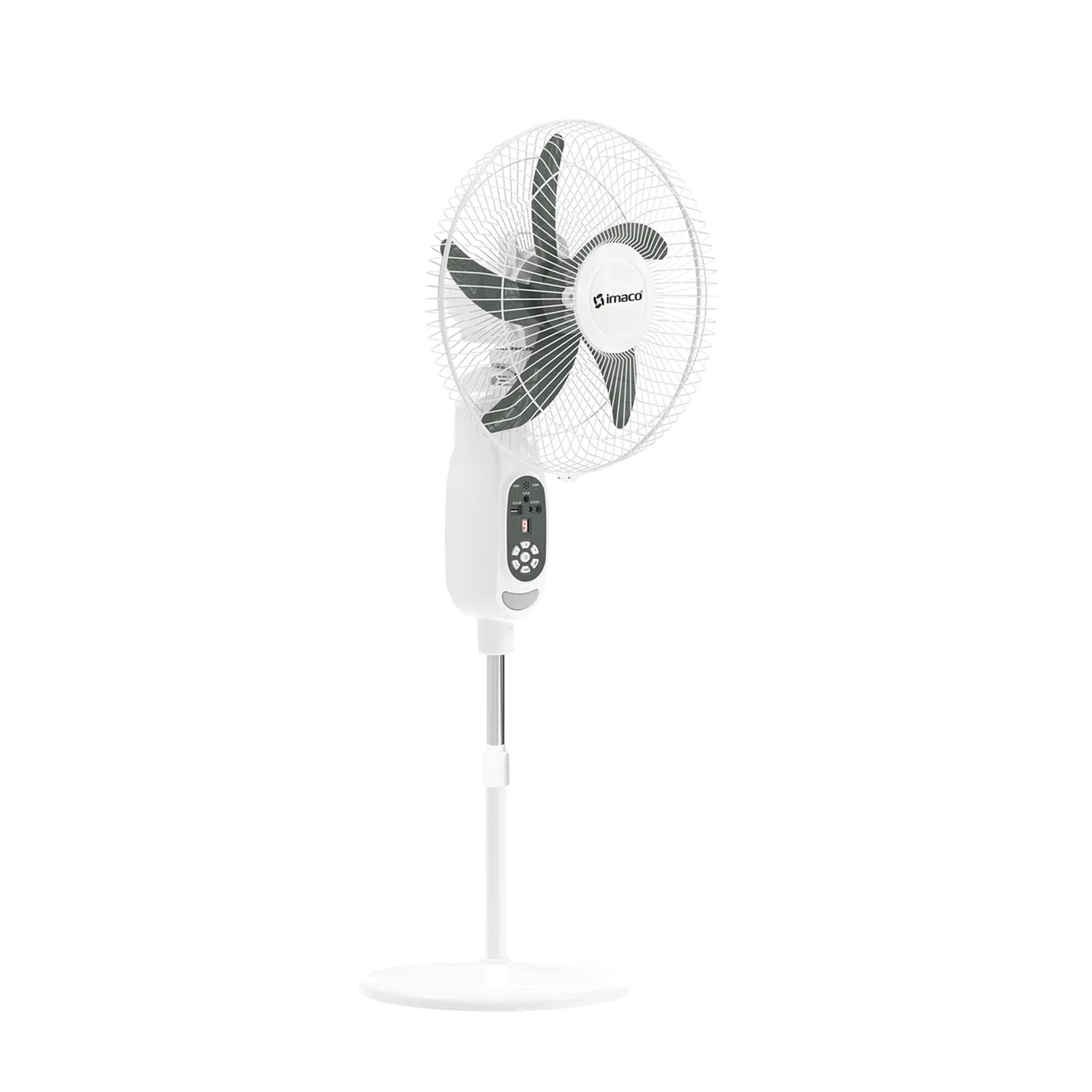 VENTILADOR IMACO 16' SOLAR RECARGABLE DE PEDESTAL FAN1618SOL - 2