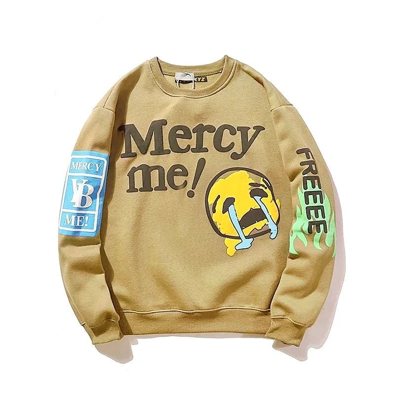HOODIE CREWNECK PEACE AND LOVE PARA MUJER ESTAMPADA MERCY ME - 1