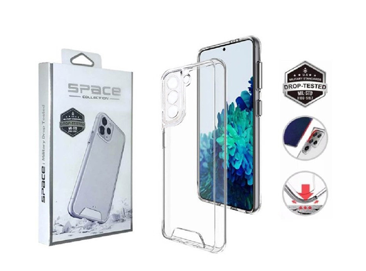 CASE SPACE SAMSUNG GALAXY S23 PLUS FUNDA RESISTENTE - TRANSPARENTE - 1