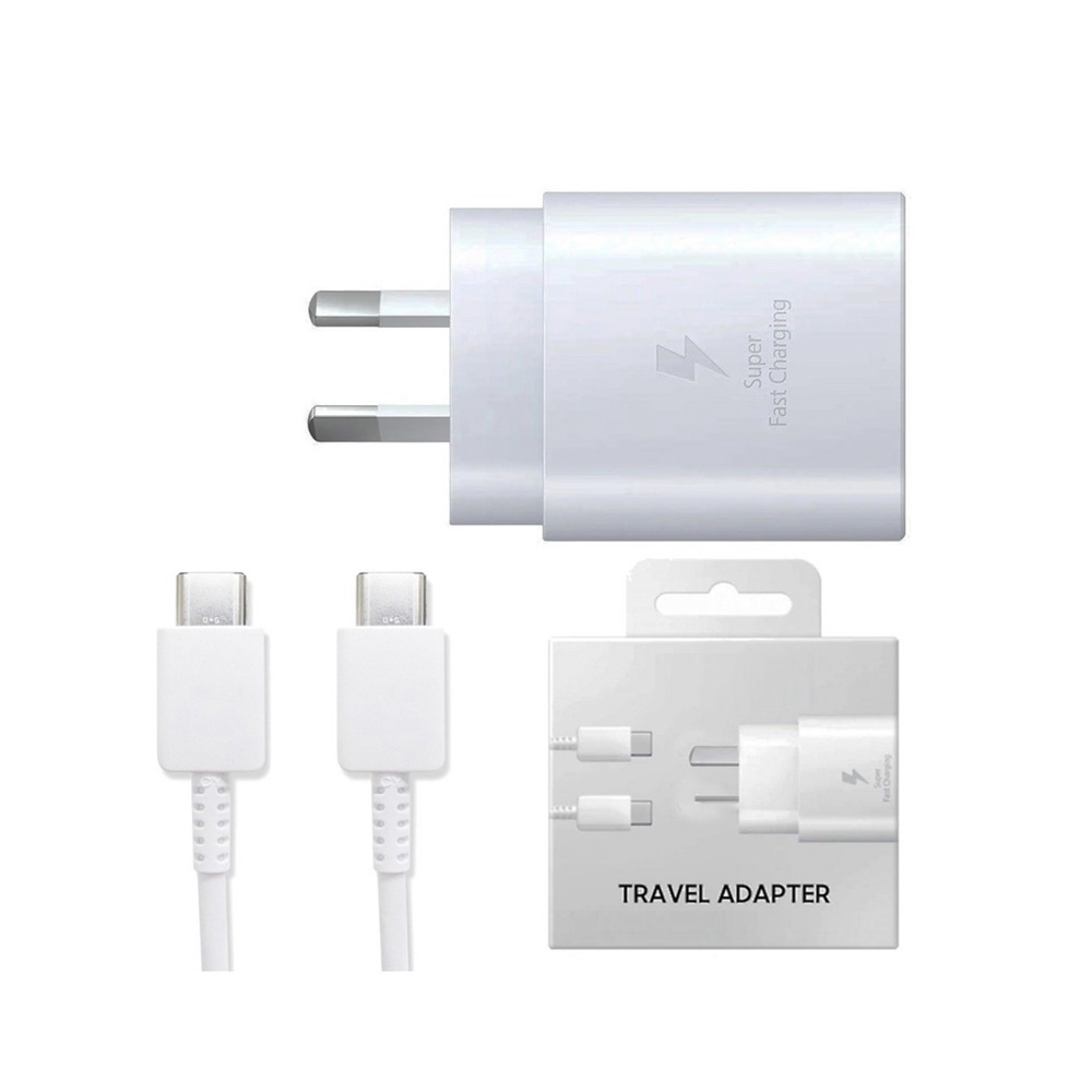CARGADOR SAMSUNG 25W CARGA RÁPIDA GALAXY A71/A72/A73 BLANCO - 2