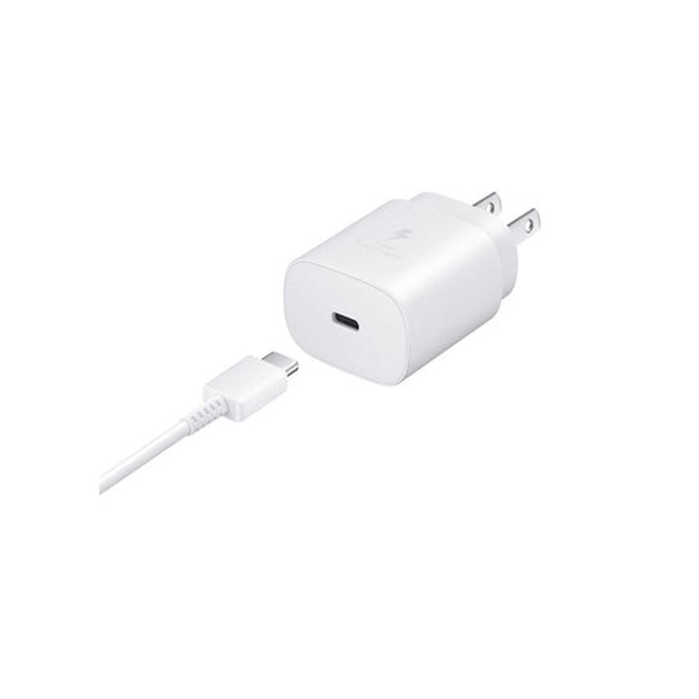 CARGADOR SAMSUNG 25W CARGA RÁPIDA GALAXY A71/A72/A73 BLANCO - 3