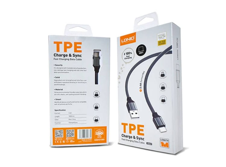 CABLE LDNIO LS441 TIPO-C CARGA RAPIDA CABLE 1M - 2