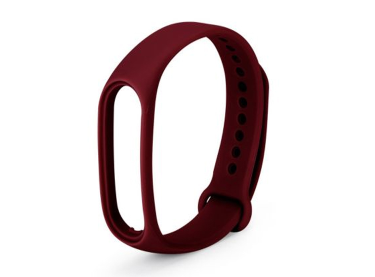 CORREA SILICONA PARA XIAOMI MI BAND 5 - GUINDA - 1