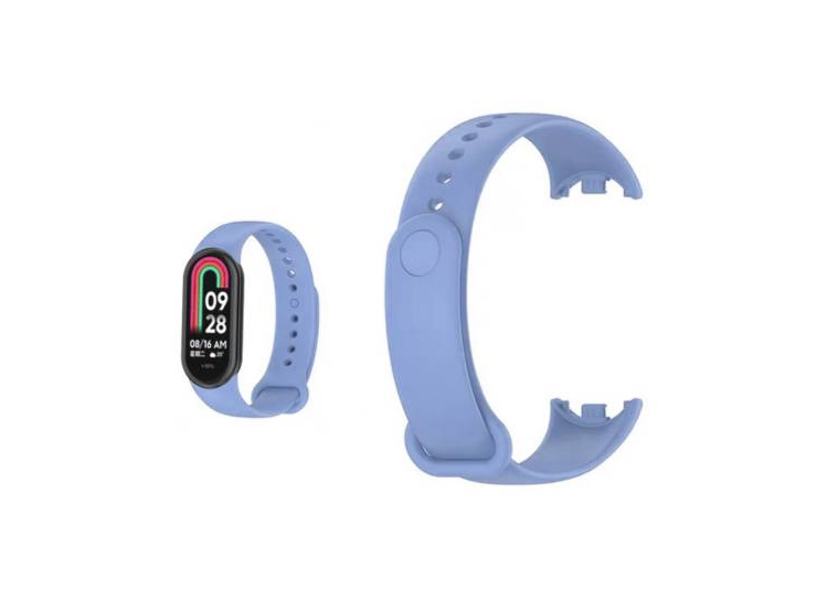CORREA DE SILICONA PARA XIAOMI BAND 8 - CELESTE - 2