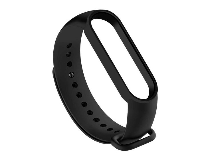 CORREA SILICONA PARA XIAOMI MI BAND 6 - NEGRO - 1
