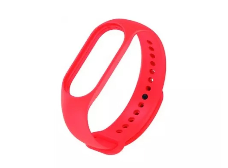CORREA SILICONA PARA XIAOMI MI BAND 3/4 - ROJO - 1