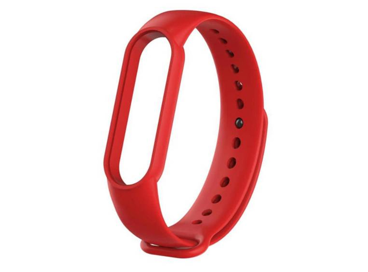 CORREA SILICONA PARA XIAOMI MI BAND 7 - ROJO - 1