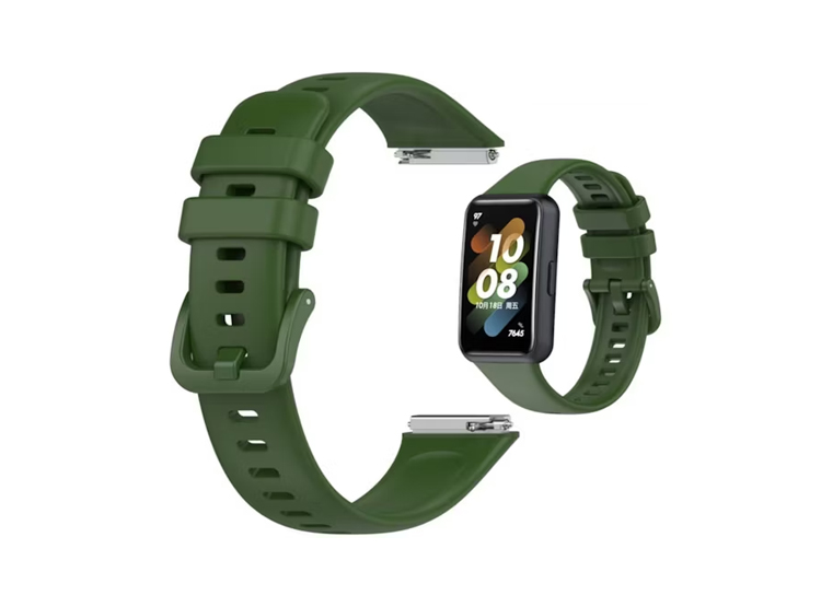 CORREA SILICONA PARA HUAWEI BAND 7 V.MILITAR - 1