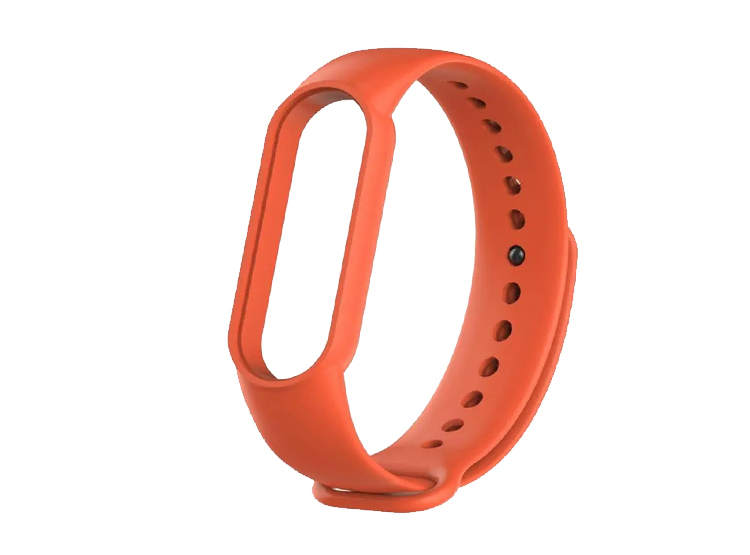 CORREA SILICONA PARA XIAOMI MI BAND 5 - NARANJA - 1