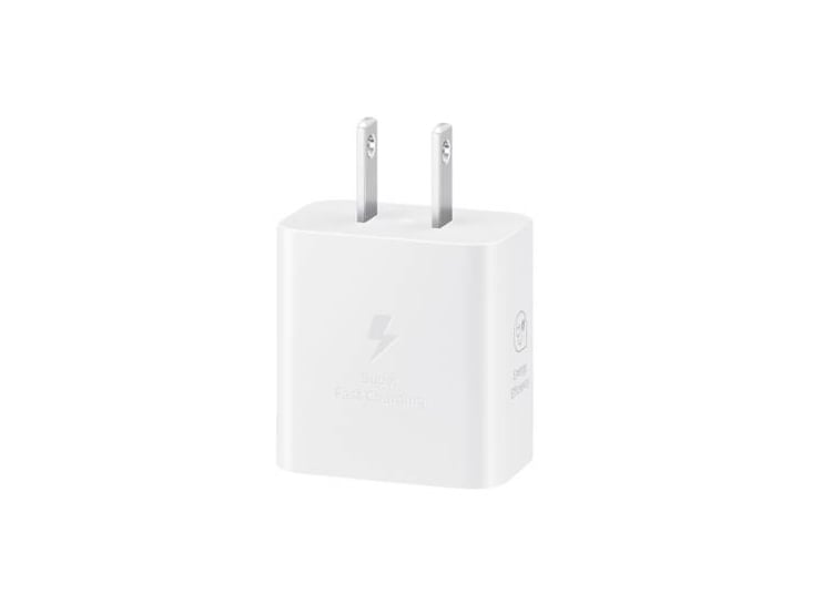ADAPTADOR SAMSUNG 25W USB C SIN CABLE CUBO - BLANCO - 2