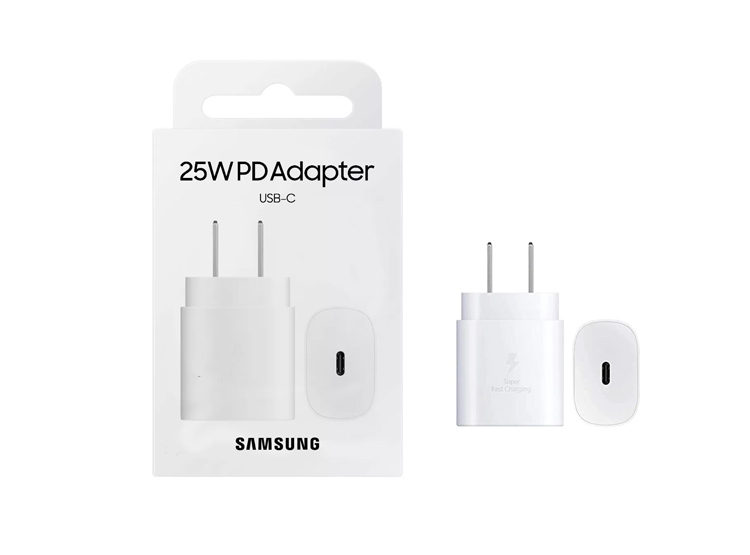 CARGADOR ADAPTADOR 25W PARA SAMSUNG S23 FE ORIGINAL - BLANCO - 1