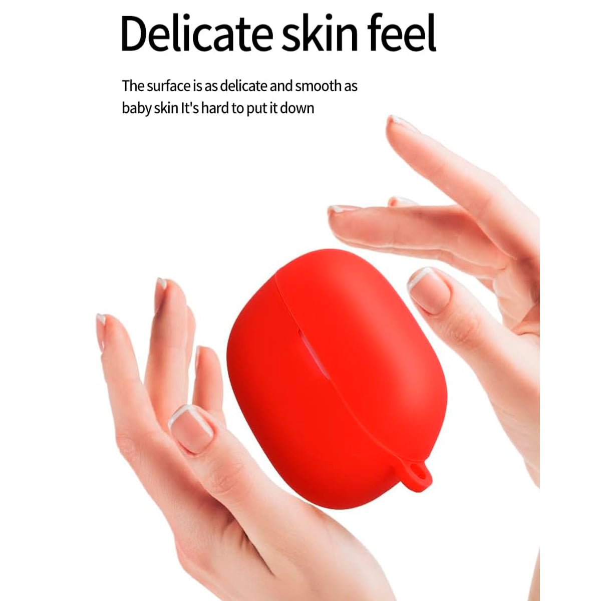 CASE DE SILICONA PARA XIAOMI BUDS 6 PLAY - ROJO - 3