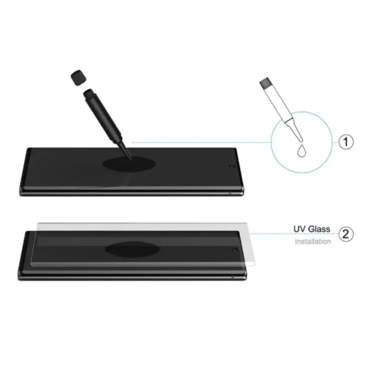 MICA PROTECTOR DE PANTALLA DE VIDRIO UV PARA HONOR 70 - 2