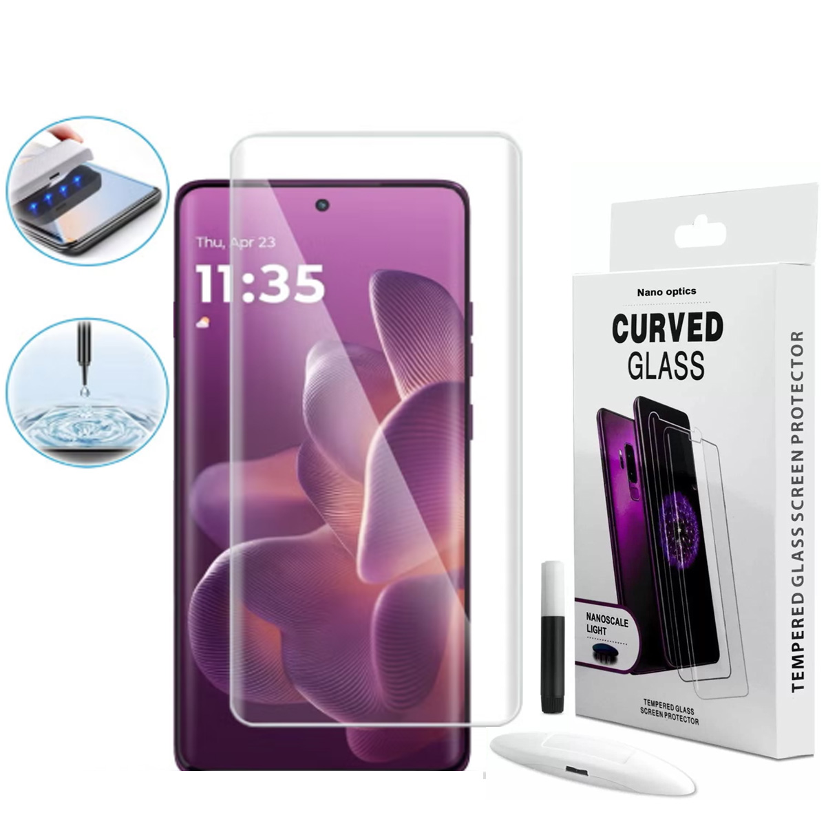MICA DE VIDRIO UV PARA MOTOROLA MOTO EDGE 60 PRO - 1
