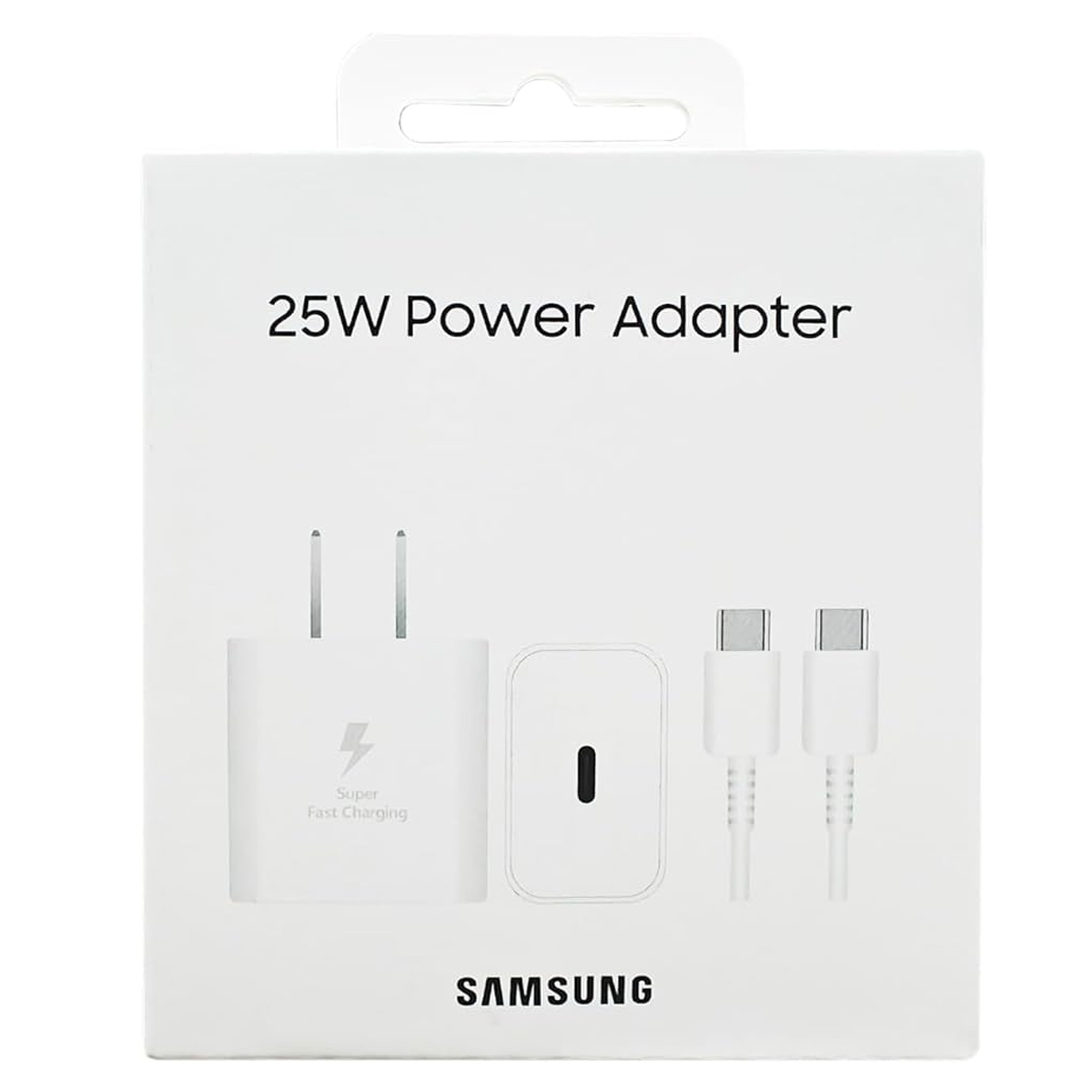SAMSUNG CARGADOR DE CORRIENTE EP-T2510 CON CABLE USB-C BLANCO - 1