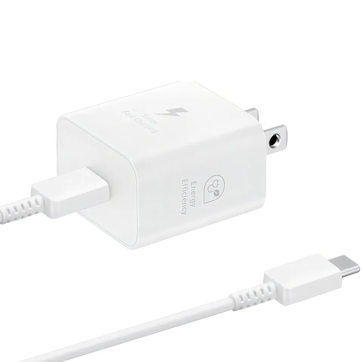 SAMSUNG CARGADOR DE CORRIENTE EP-T2510 CON CABLE USB-C BLANCO - 4