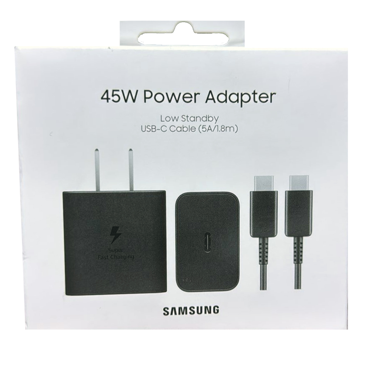 CARGADOR SAMSUNG 45W PARA S26, S26 PLUS, S26 ULTRA CON CABLE 1.8M NEGRO - 3