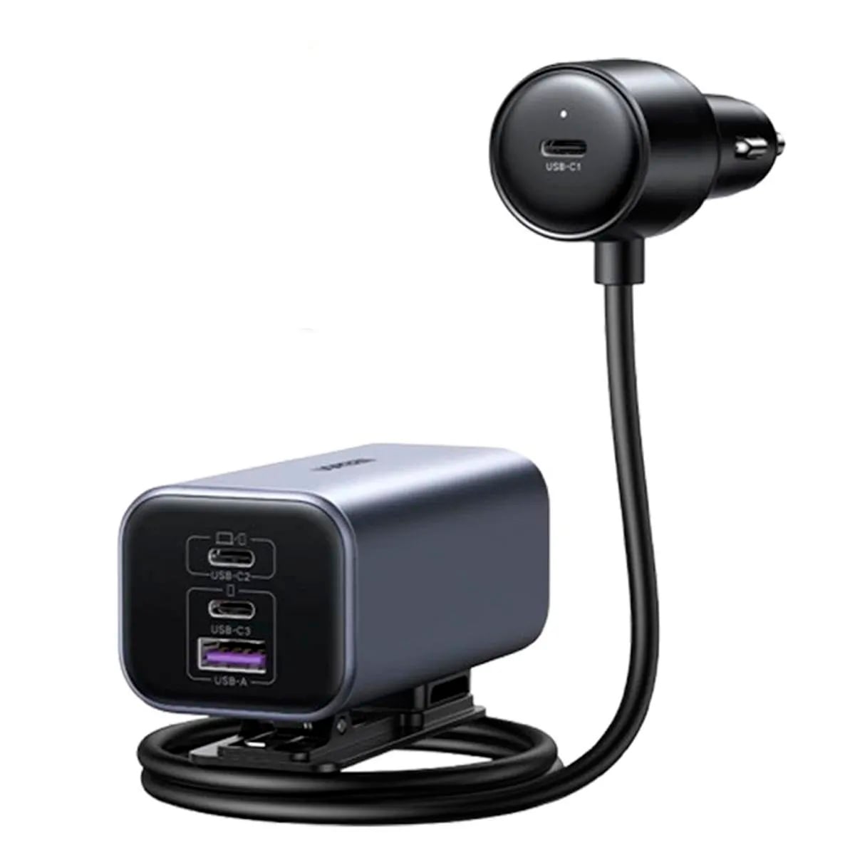 CARGADOR PARA AUTO 150W UGREEN EC706 GAN 4 PUERTOS CARGA RÁPIDA NEGRO - 4