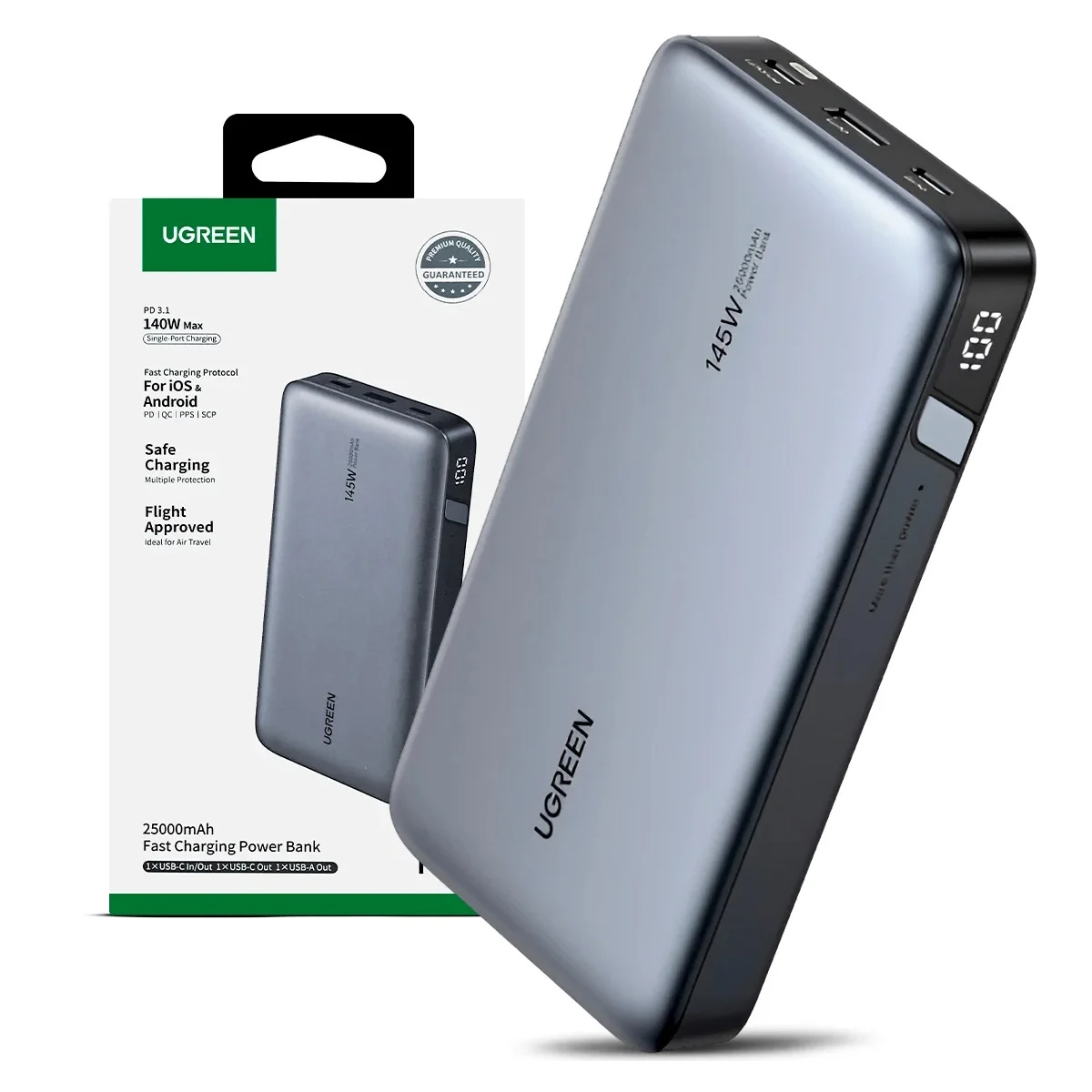 CARGADOR POWERBANK 25000MAH 145W NEXODE UGREEN PB205 / 90597A - 2