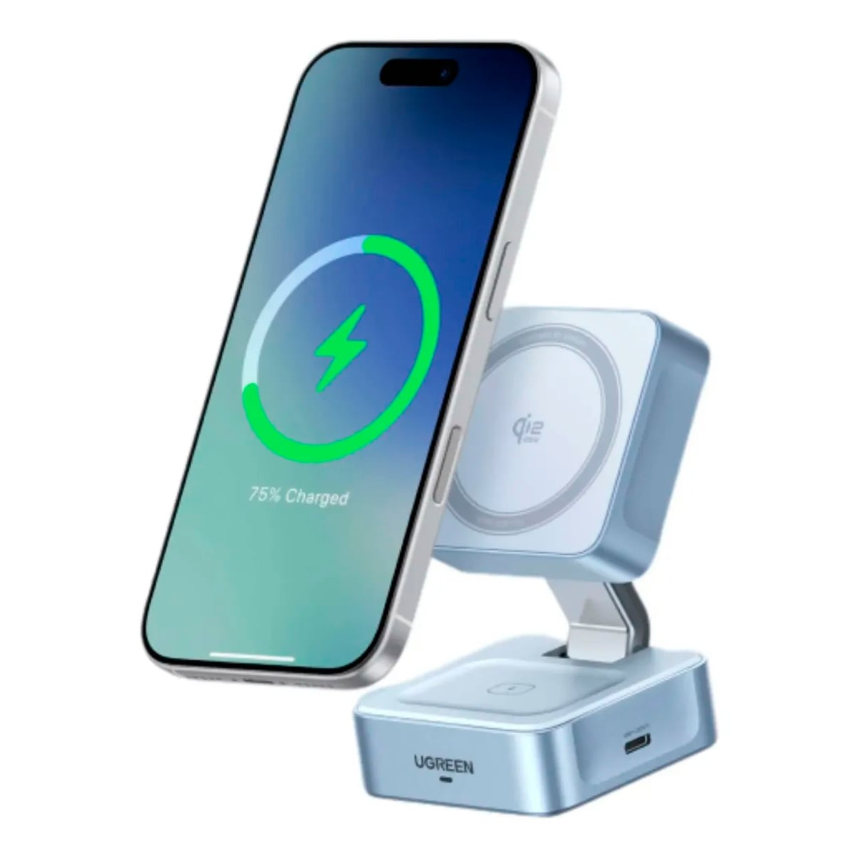 CARGADOR UGREEN W752 MAGFLOW 25W QI2 MAGSAFE INALÁMBRICO MAGNÉTICO - 3