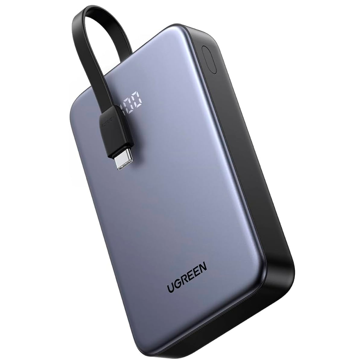 POWER BANK UGREEN 20000 MAH Y 22.5W CON CABLE USB-C INTEGRADO PB505 - 1