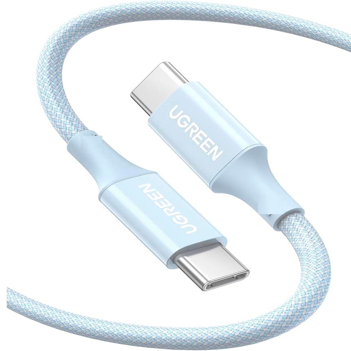 CABLE UGREEN USB-C A USB-C 1 METROS 60W L501 - CELESTE - 3
