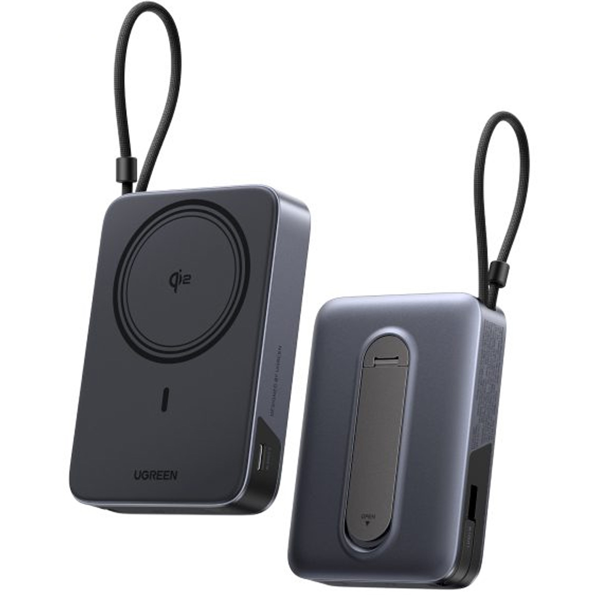 UGREEN POWER BANK PB568 10000MAH QI2 15W, 65176B - NEGRO - 4