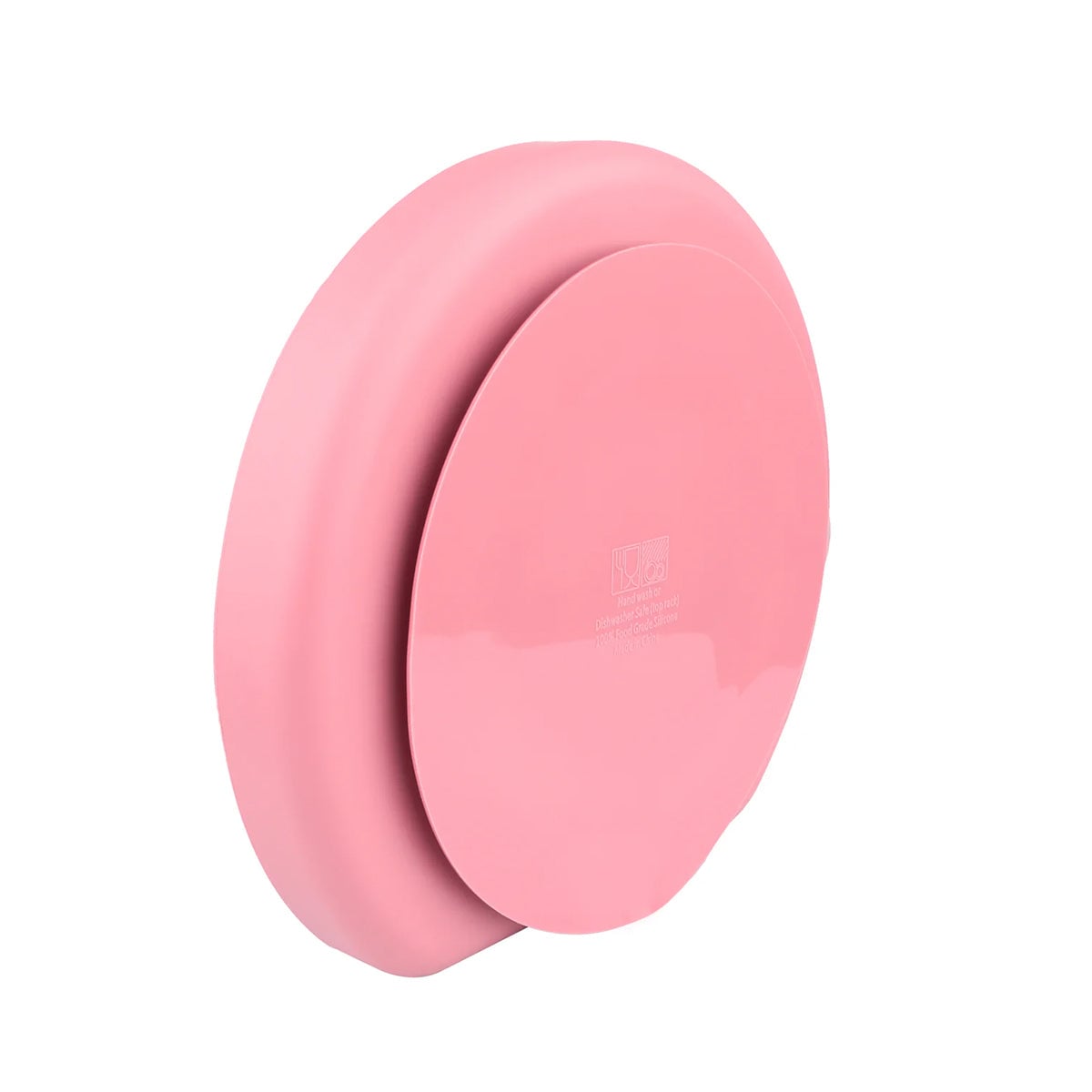 PLATO DE SILICONA CON DIVISIONES ROSADO - 2