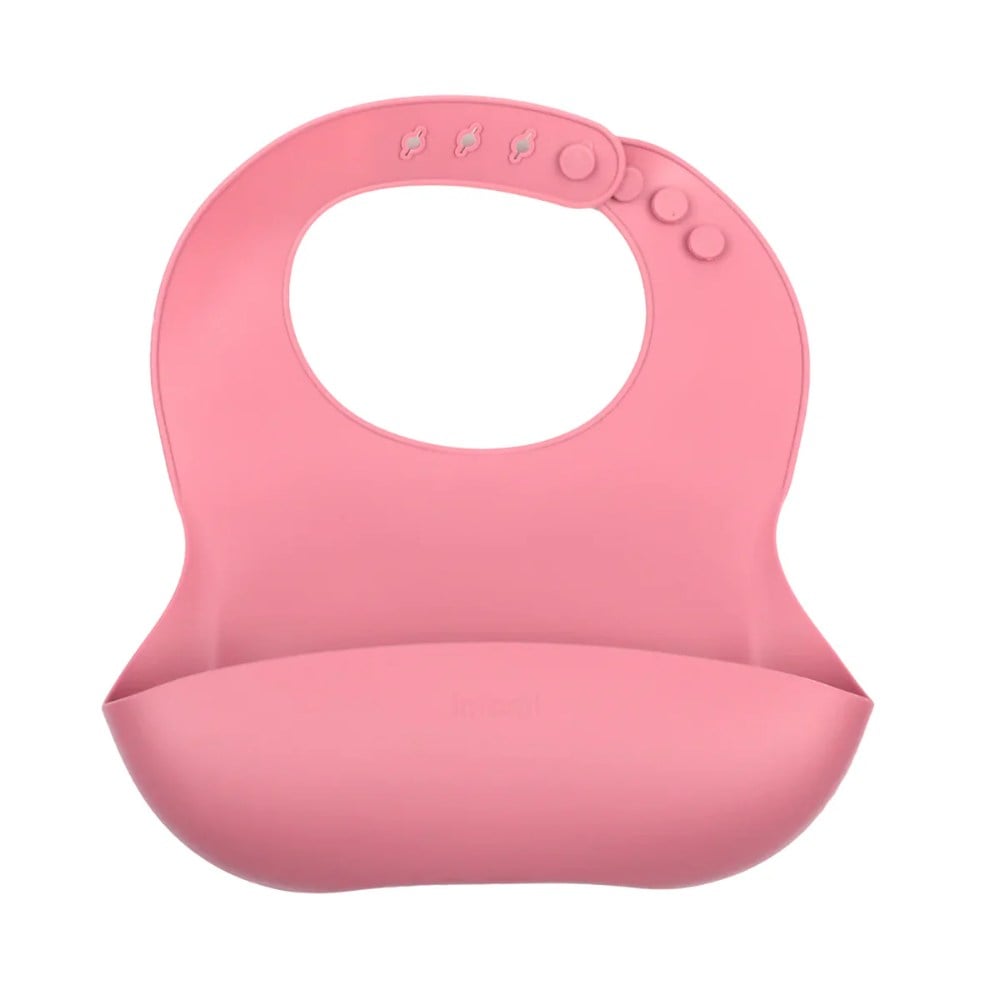 BABERO DE SILICONA ROSADO - 1