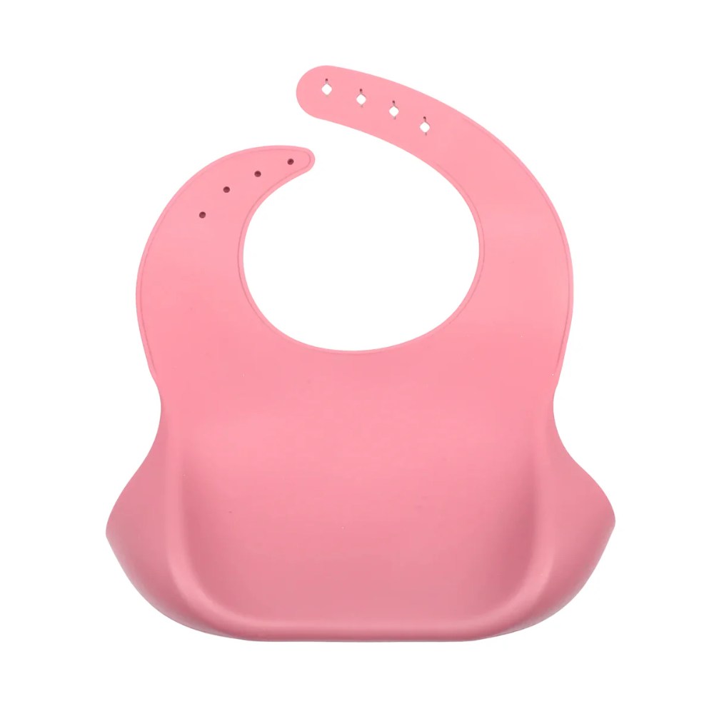 BABERO DE SILICONA ROSADO - 3