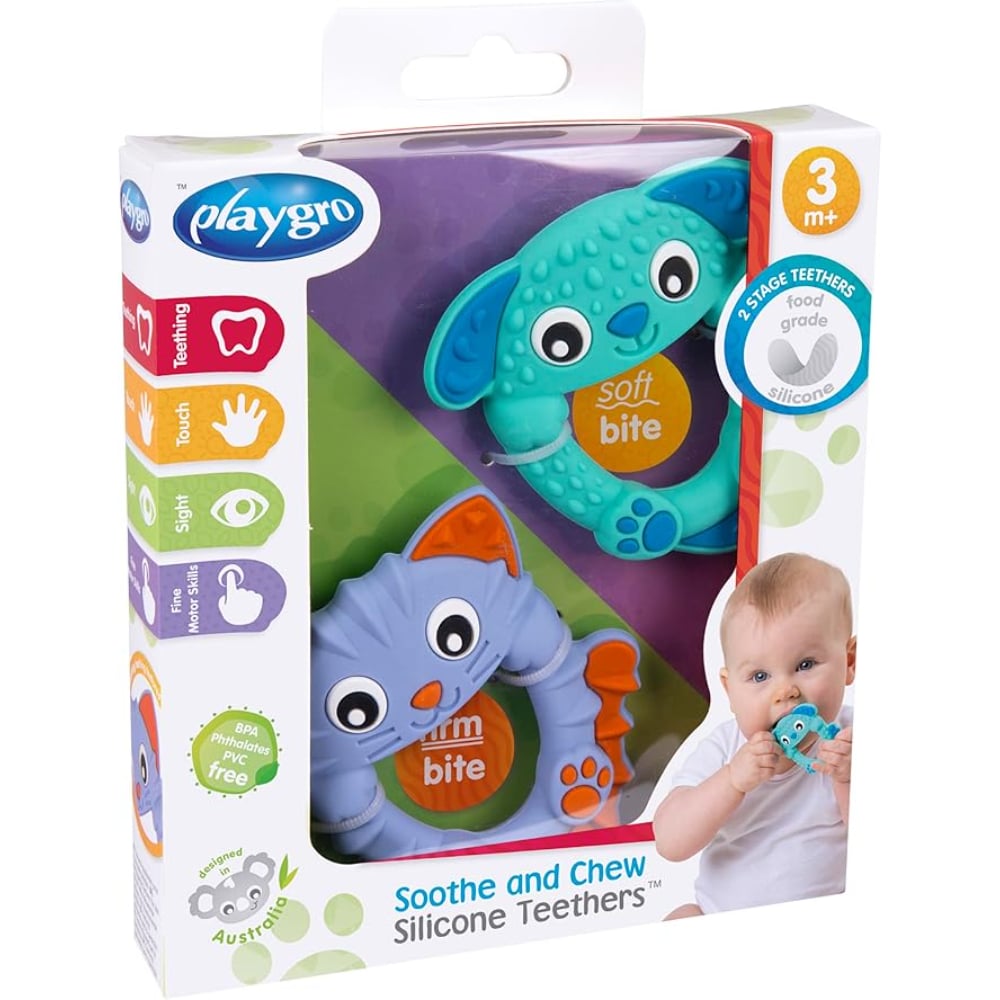 PACK 2 MORDEDORES SILICONA PLAYGRO - 2