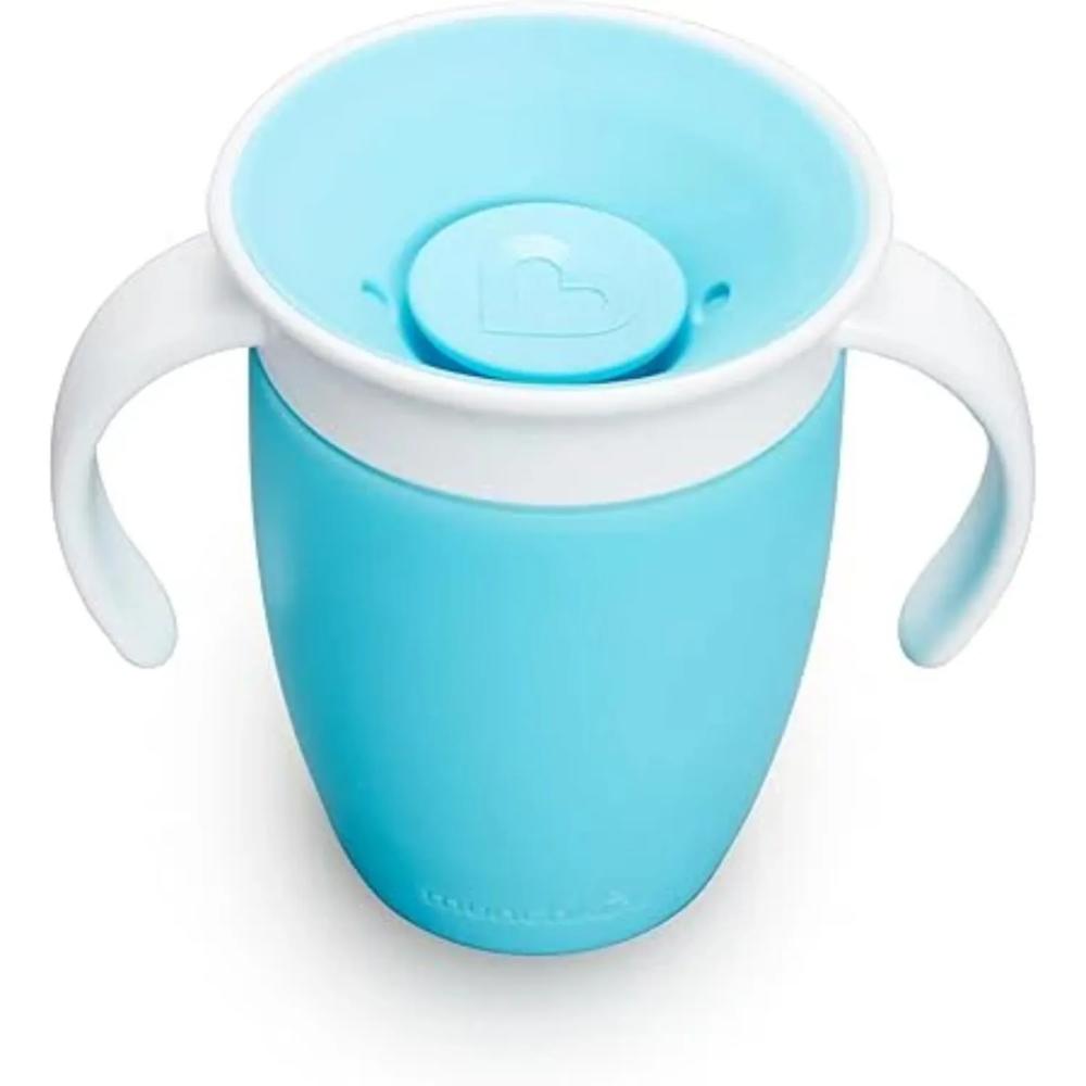 VASO DE ENTRENAMIENTO MIRACLE 360 7OZ CELESTE MUNCHKIN - 1