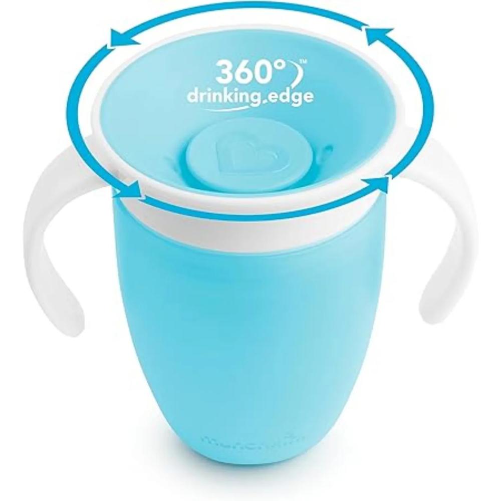 VASO DE ENTRENAMIENTO MIRACLE 360 7OZ CELESTE MUNCHKIN - 2