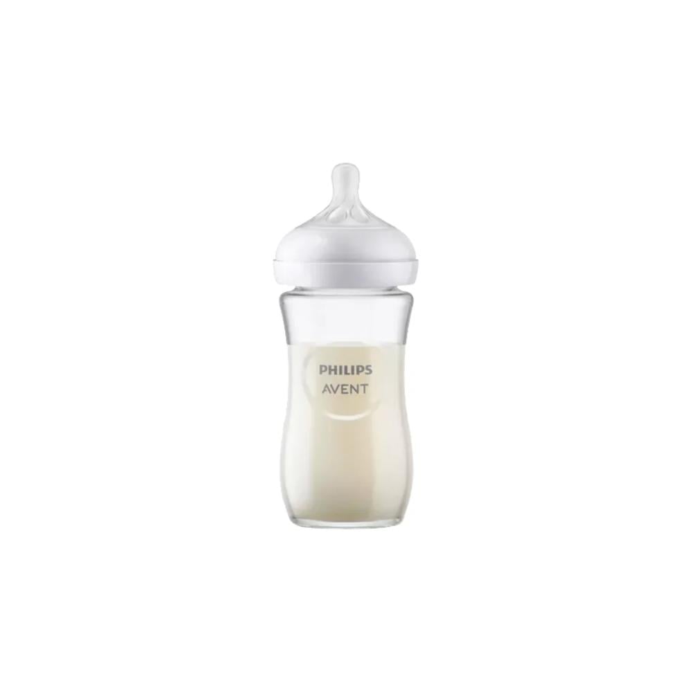 BIBERON DE VIDRIO NATURAL RESPONSE 8OZ/240ML Flow 3 -1M+ - 2