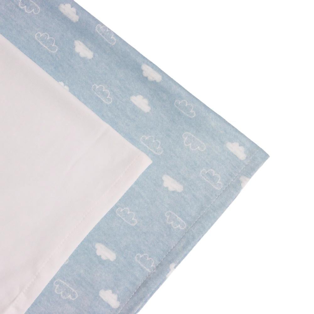 PACK X2 SABANAS BAJERAS COLECHO DE NUBES INFANTI - 1