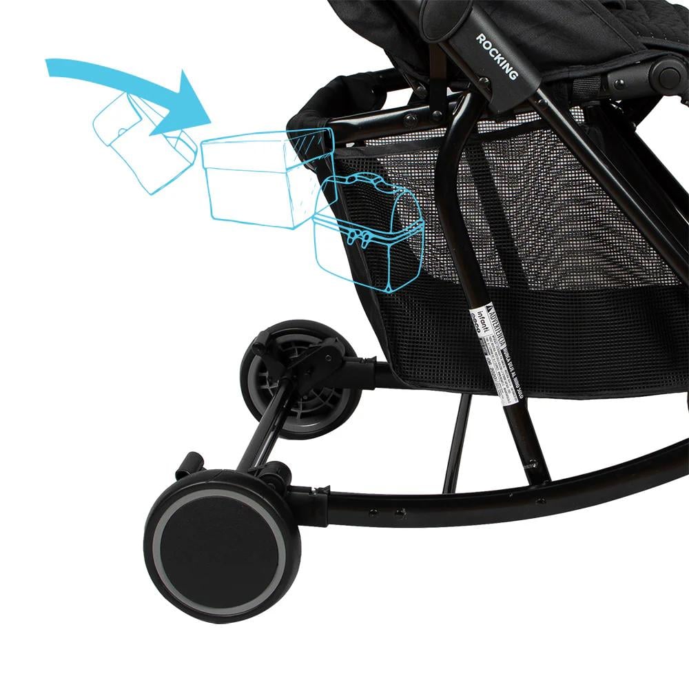 COCHE CUNA COMPACTO ROCKING BLACK INFANTI - 7
