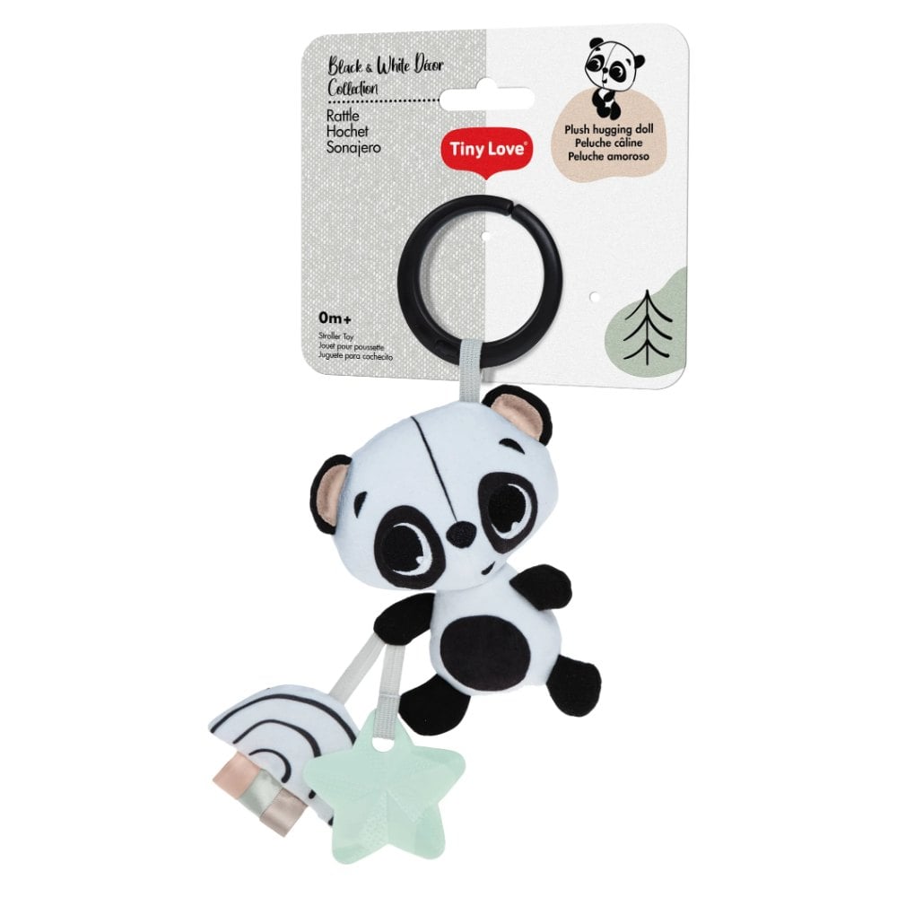 TINY SMART PANDA BLACK AND WHITE DECOR - 1