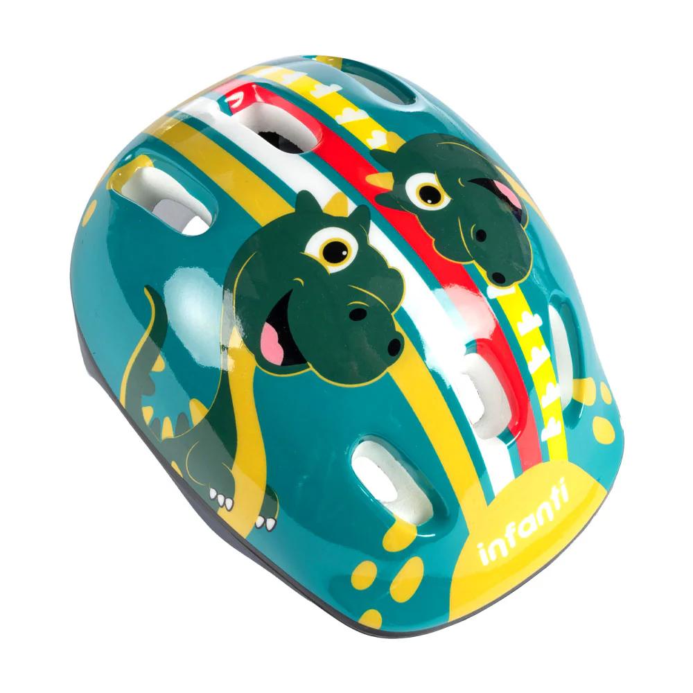 SET DE CASCO Y RODILLERAS DINO INFANTI - 1