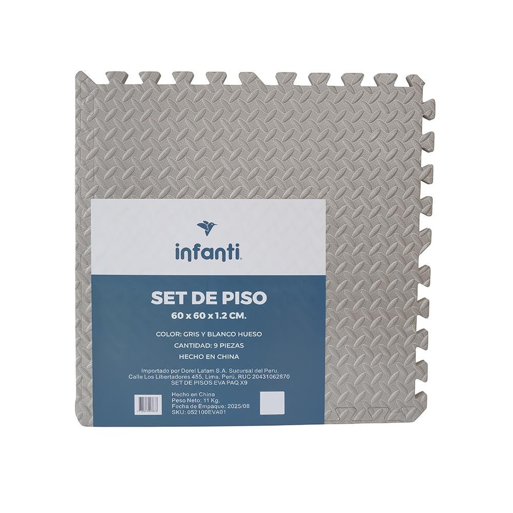 SET DE PISOS EVA PAQ X9 GRIS INFANTI - 1