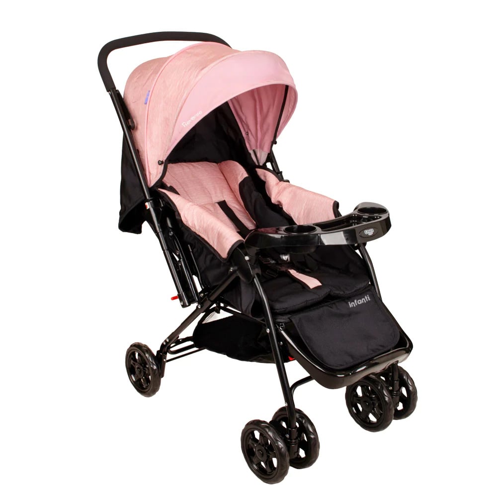 COCHE CUNA REVERSE ROSADO INFANTI - 5