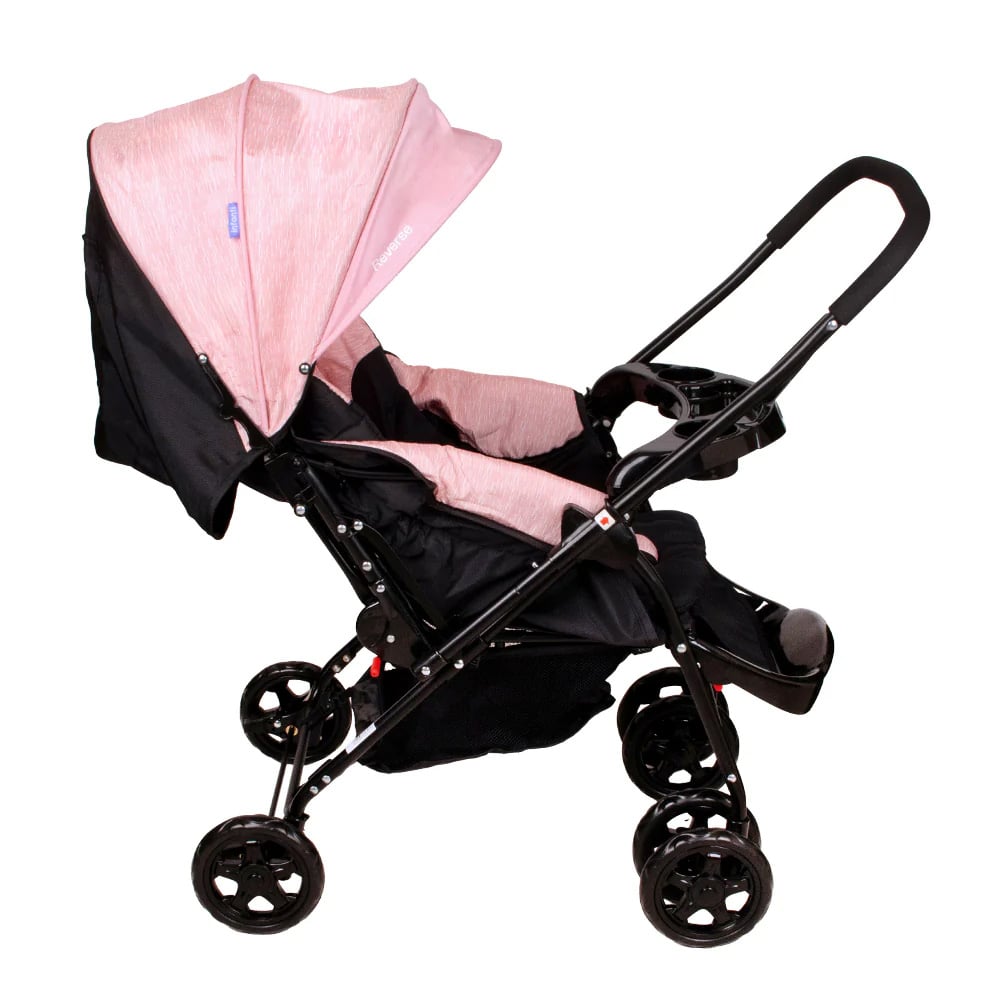 COCHE CUNA REVERSE ROSADO INFANTI - 6
