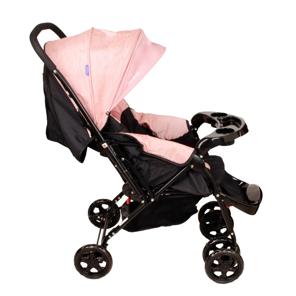 COCHE CUNA REVERSE ROSADO INFANTI - 8