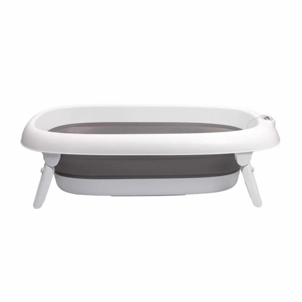 BAÑERA PLEGABLE CON TERMÓMETRO GRIS - 6