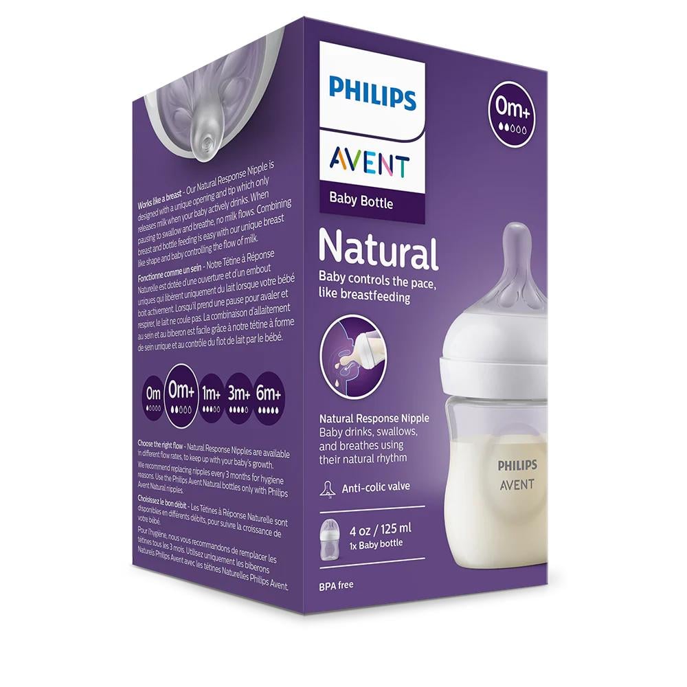 BIBERÓN NATURAL RESPONSE 3.0 125ML FLOW 2 - 0M+ - 1