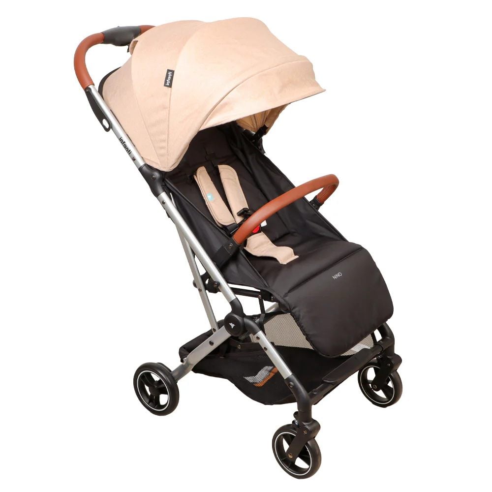 COCHE PASEO PLEGABLE NINO BEIGE PARA BEBÉ INFANTI - 2