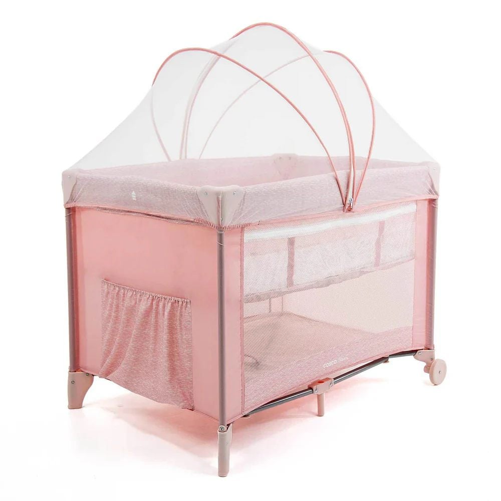 CORRAL CUNA PORTÁTIL NANNY ROSADO COSCO - 1