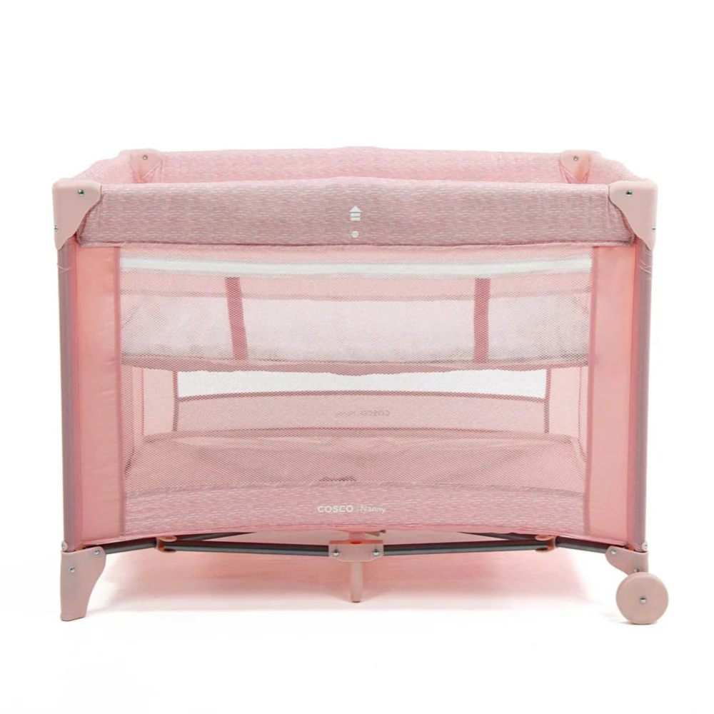 CORRAL CUNA PORTÁTIL NANNY ROSADO COSCO - 4