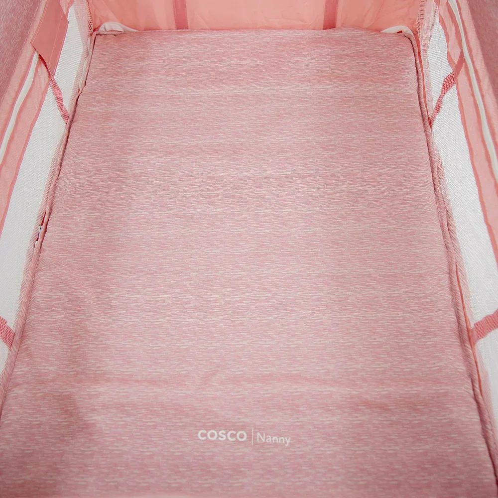 CORRAL CUNA PORTÁTIL NANNY ROSADO COSCO - 6