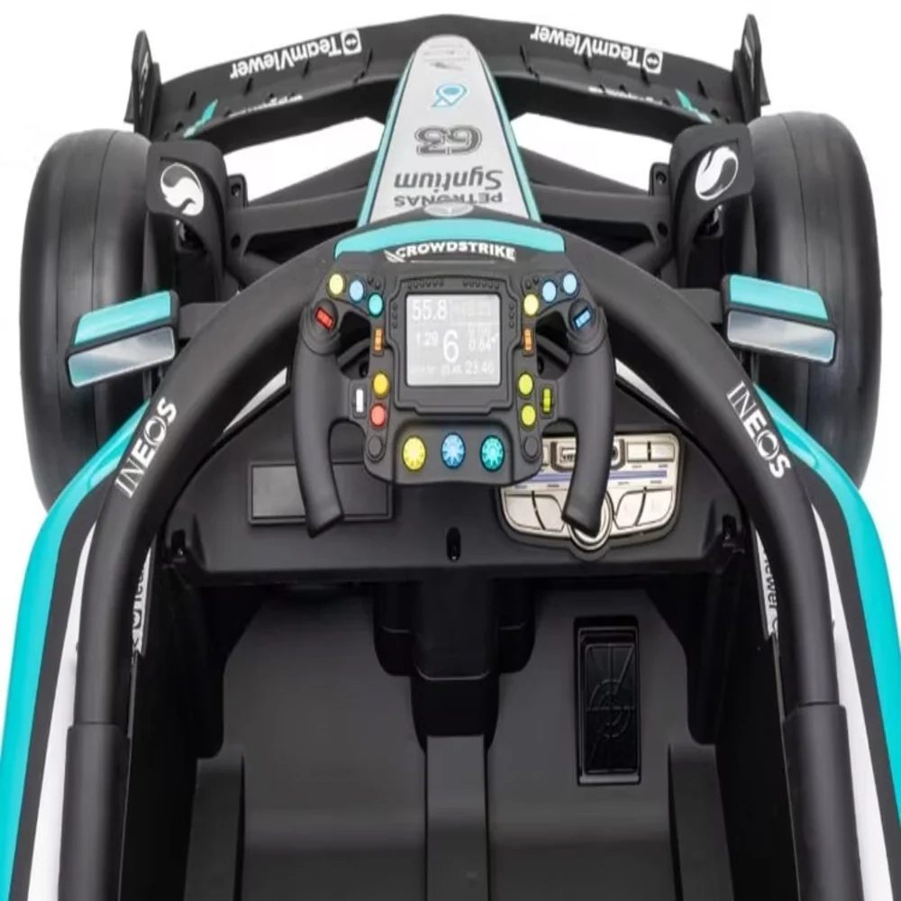 AUTO ELÉCTRICO A BATERÍA MERCEDES BENZ F1 NEGRO INFANTI - 3
